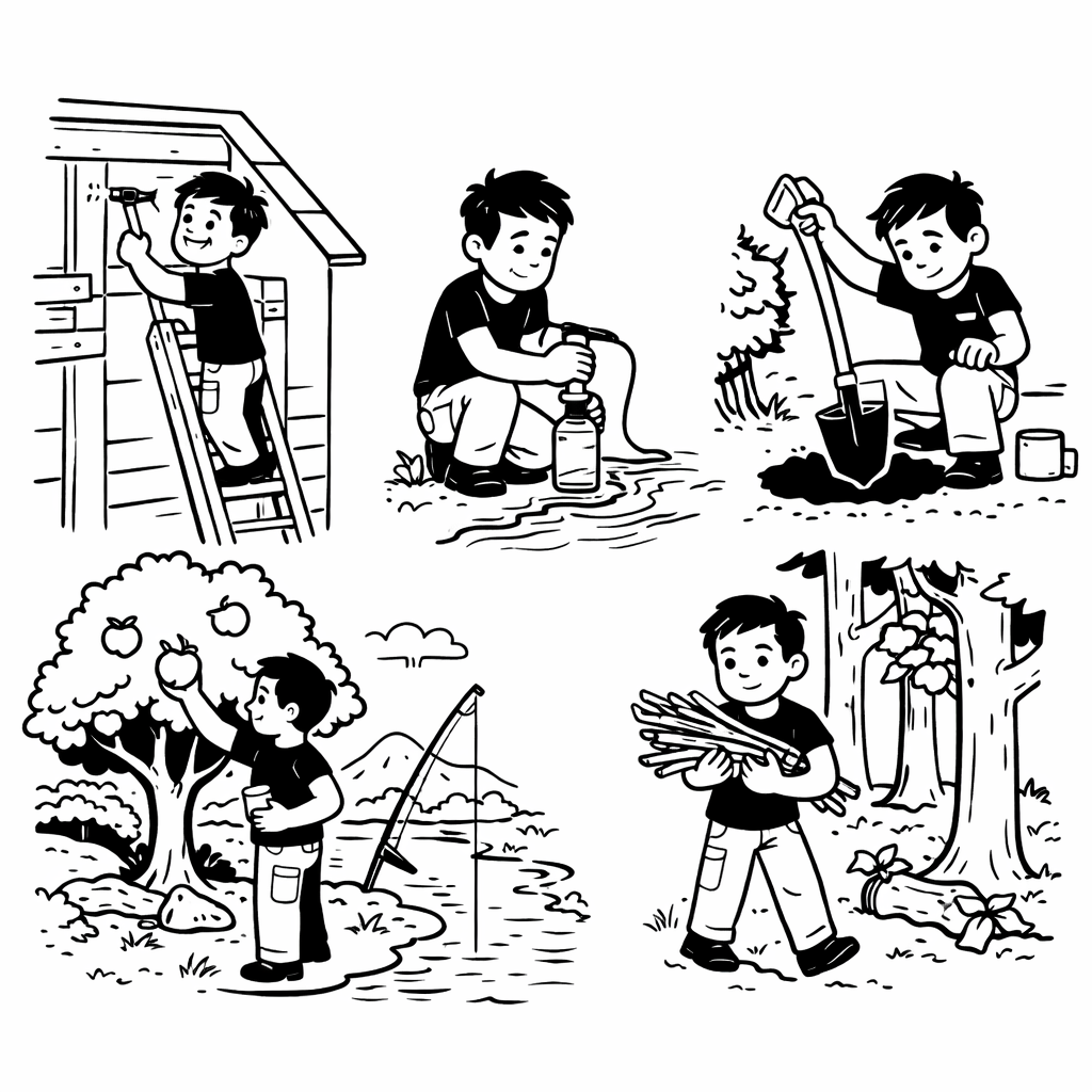 Picture icons of all these chores/tasks.